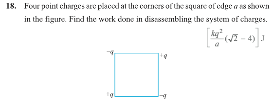 Question image for ELECTROSTATICS PLEASE SOLVE THE QUESTION ATTACHED